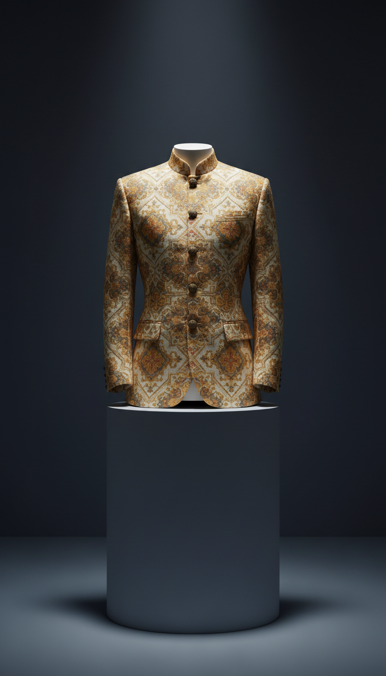 Heritage Gold Patterned Jacket