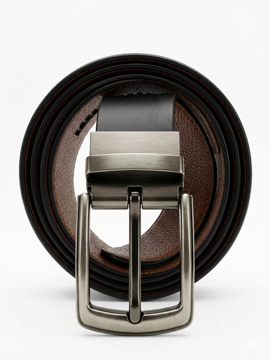 Dual Textured Premium Leather Belt