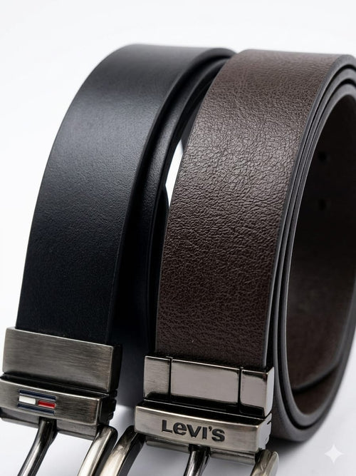 Dual Textured Premium Leather Belt